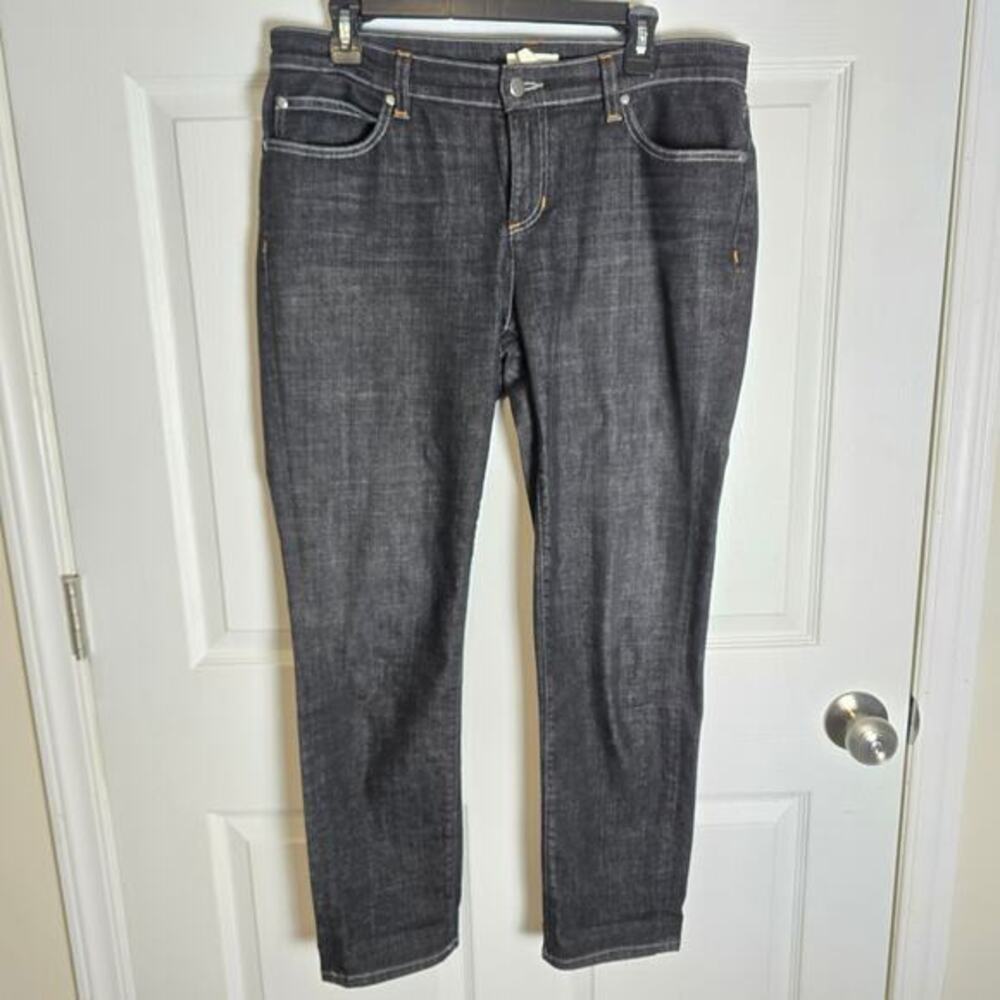 Eileen Fisher Organic‎ Cotton Jeans-Dark/Black wash-Women's 8